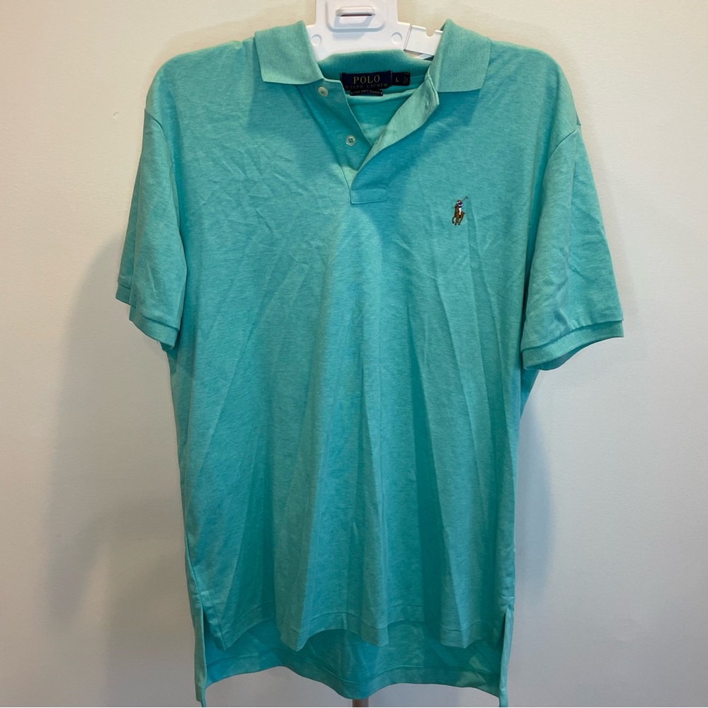 NWOT Polo Ralph Lauren Men’s Size Large Blue Pima Soft Touch